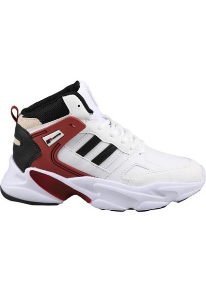 232-1014 Erkek Beyaz-Bordo (40-44) Basketbol Ayakkabı