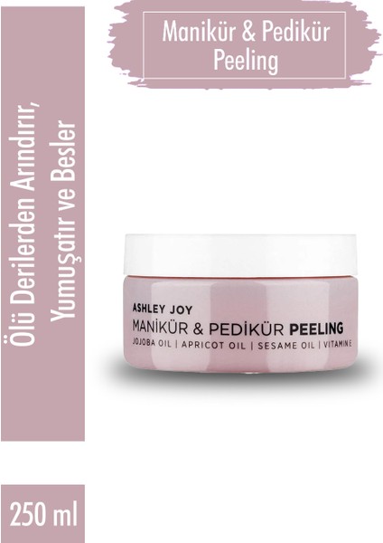 Kolay Ve Doğal Jojoba,Nacinamide,Vitamini,Susam Yağı İçeren Manikür Pedikür Peelingi