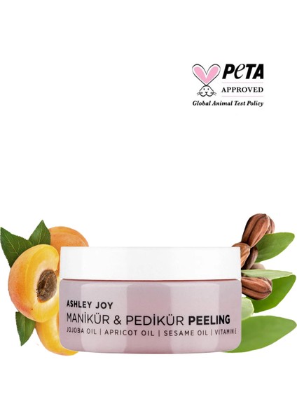 Kolay Ve Doğal Jojoba,Nacinamide,Vitamini,Susam Yağı İçeren Manikür Pedikür Peelingi