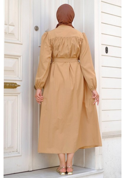 Robalı Mevlana Elbise Camel HM2223 fırsatları