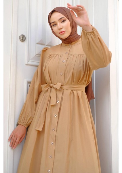 Robalı Mevlana Elbise Camel HM2223 indirimleri
