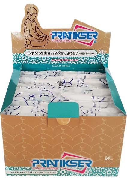 Tek Kullanımlık Seccade Hilal Alem(24'lü Paket) - 60X115CM - Koli