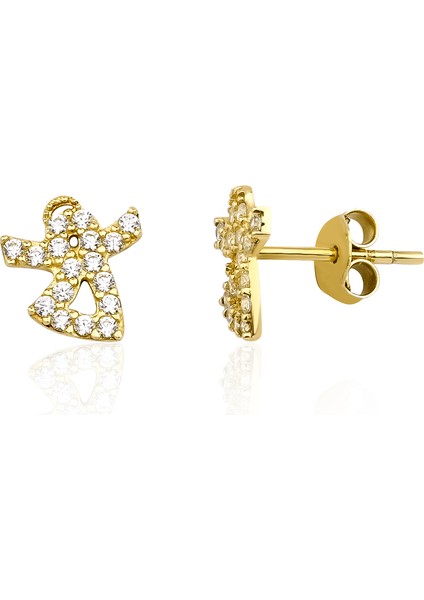 14 Ayar Altın Melek Küpe