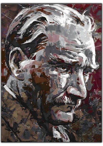 Renkli Atatürk Kanvas Tablo