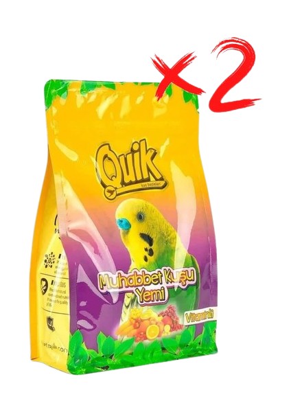 Muhabbet Kuşu Yemi Vitaminli 400 gr 2 Adet