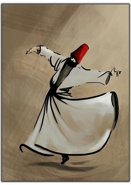 Semazen Kanvas Tablo