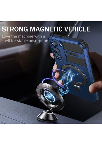 Samsung Galaxy S23 Plus Manyetik Telefon Kılıf Kickstand Pc+ Tpu Sağlam Koruyucu Kapak (Yurt Dışından) fiyatları