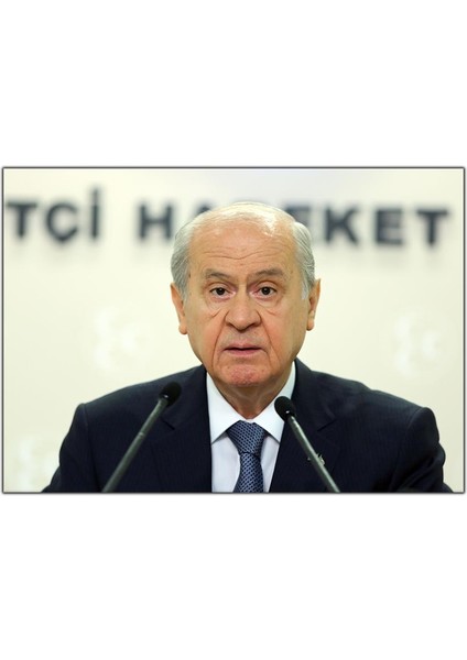 Devlet Bahçeli Kanvas Tablo