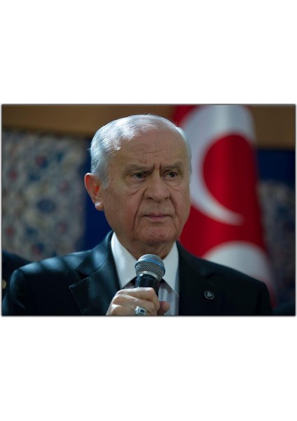 Devlet Bahçeli Kanvas Tablo