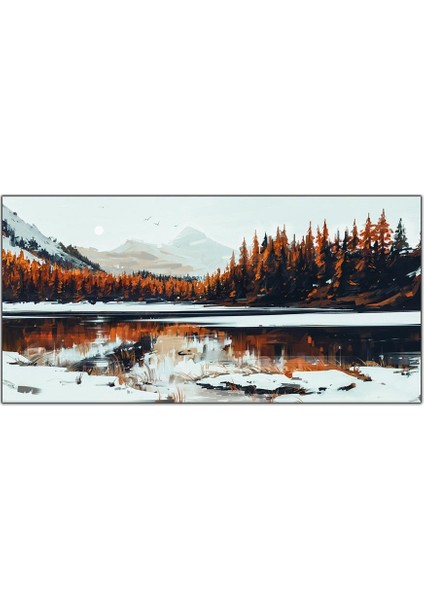 Karlı Orman Kanvas Tablo