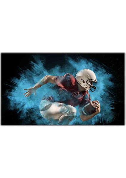 Amerikan Futbolu Oyuncusu Kanvas Tablo