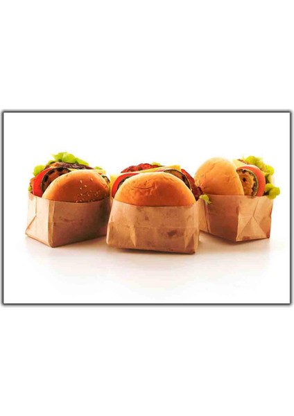 Hamburger Paketleri Kanvas Tablo