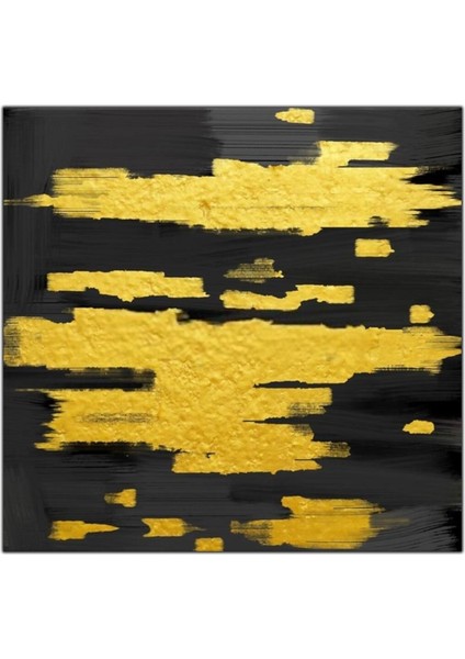 Soyut Altın Dokunuşlar Kanvas Tablo