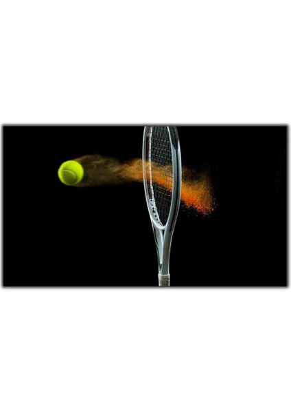 Tenis Raketi ve Top Kanvas Tablo