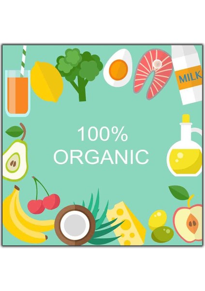 %100 Organik Kanvas Tablo