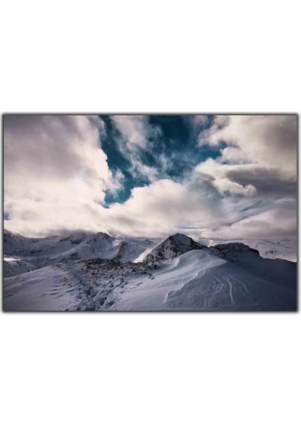 Karlı Dağ Zirvesi Kanvas Tablo