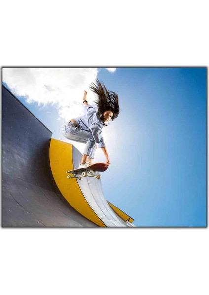 Kaykaycı Kız Kanvas Tablo