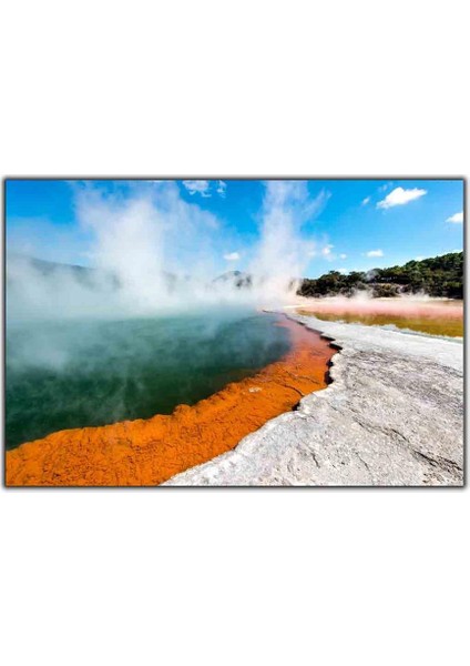 Waiotapu Termal Su Kanvas Tablo