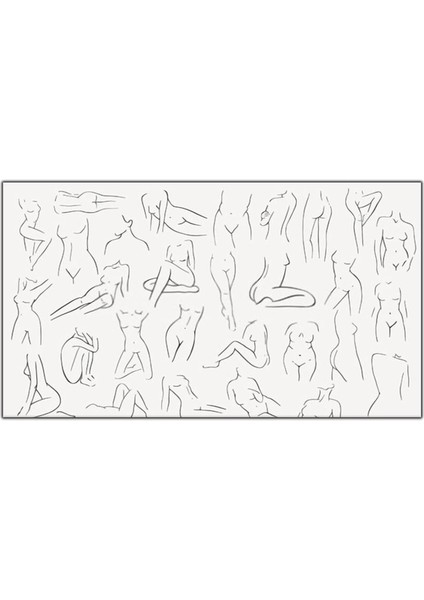 Kadın Anatomisi Kanvas Tablo