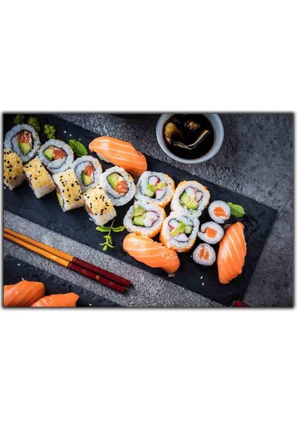 Japon Mutfağı Suşi Kanvas Tablo