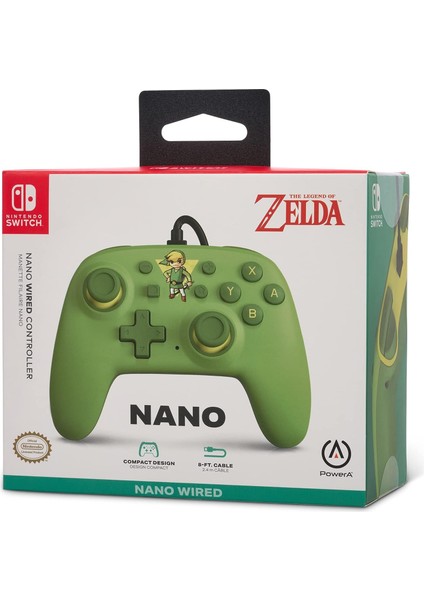 Nintendo Switch Kablolu Nano Oyun Kolu Lisanslı Toon Link Edition