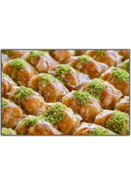 Antep Fıstıklı Baklava Kanvas Tablo