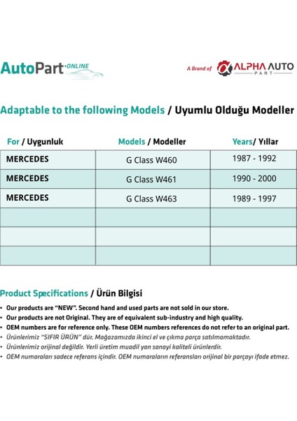 Mercedes Benz W124,W126 Için Kapı Kilit Klavuz Burcu 100'LÜ modelleri