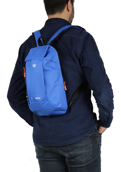 Mavi Kamp Bisiklet Yürüyüş Mini Sırt Çantası