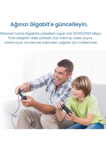 PE10 Wol 10/100/1000MBPS Gigabit Pcı Lan Express Adaptör