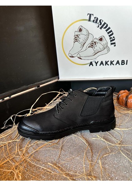 H.özel Nubuk Deri Erkek Kışlık Rahat Günlük Yeni Sezon Yarım Spor Bot & Ayakkabı 40-44