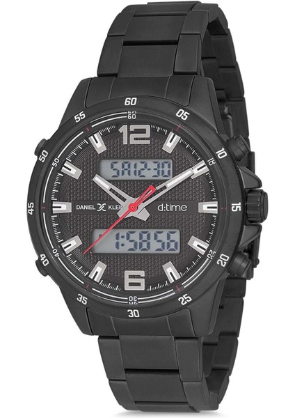 Yeni Model Dijital Analog Ekran Alarmlı Çelik Kasa Kordon Erkek Kol Saati