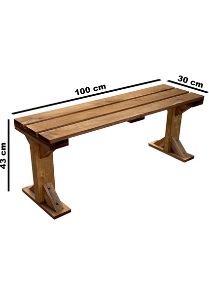 Mutfak Bankı Ahşap Bench Sandalye Bahçe Bankı 5140