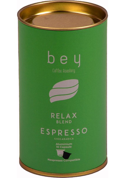 Relax Blend Nespresso Uyumlu Aluminyum Kapsül Kahve 10 Adet