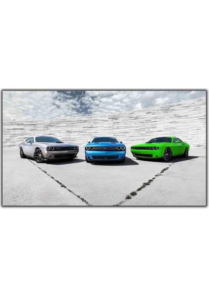 Dodge Challenger Kanvas Tablo