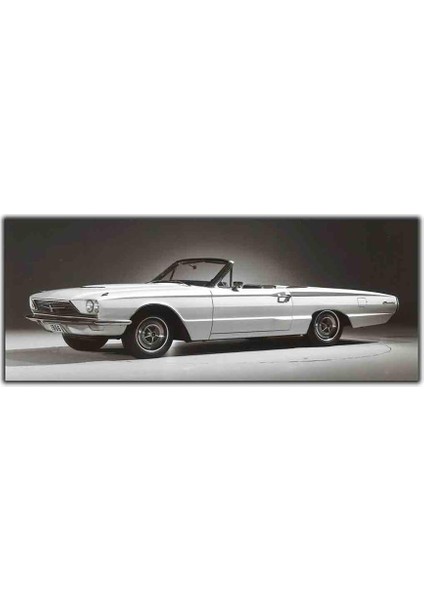 1966 Model Ford Thunderbird Kanvas Tablo