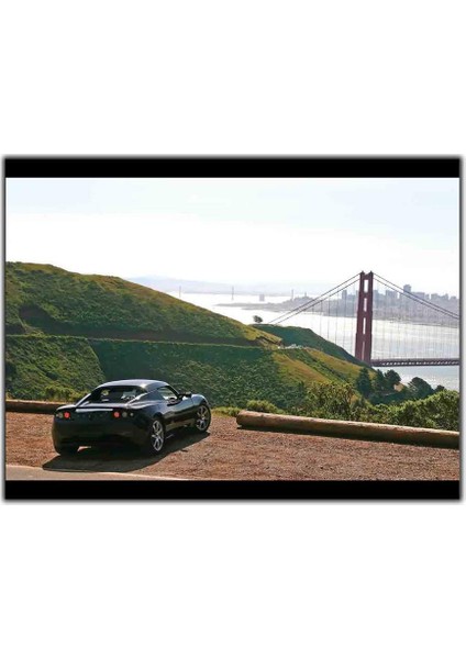 Tesla Roadster Kanvas Tablo