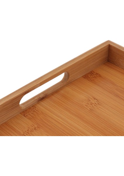 Kulplu Doğal Bambu Ahşap Servis Tepsisi Yemek Yemeği Tepsisi, Daha Büyük, Daha Sağlam ve Daha Hafif (Yurt Dışından) modelleri