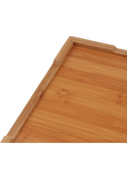 Kulplu Doğal Bambu Ahşap Servis Tepsisi Yemek Yemeği Tepsisi, Daha Büyük, Daha Sağlam ve Daha Hafif (Yurt Dışından) fırsatları