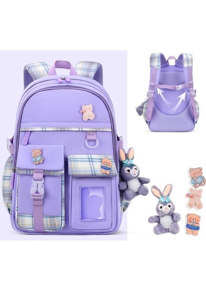 Yeni Ilkokul Öğrencisi Okul Çantası Kadın Sınıfları 1-3-6 Karikatür Sevimli Çocuk Sırt Çantası Hafif Öğrenci Okul Çantasını Azaltarak (Yurt Dışından)