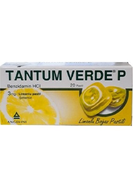 Verde P Limonlu 20 Pastil