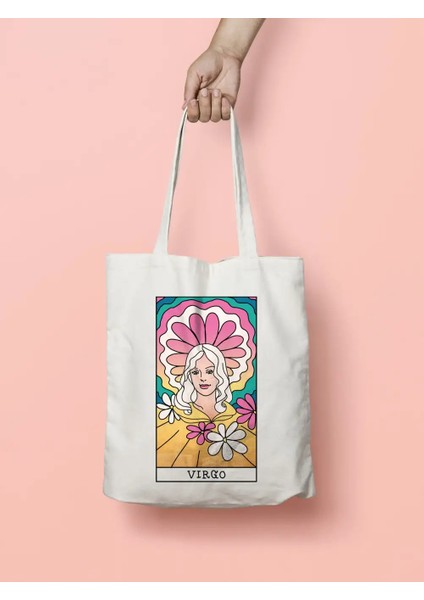 Tarot Virgo Kart Başak Burcu Bez Çanta