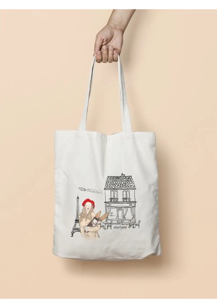Parizyen Girl Romantik Hediye Bez Çanta