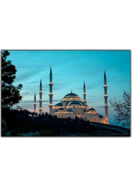 Çamlıca Camii Dini Kanvas Tablo