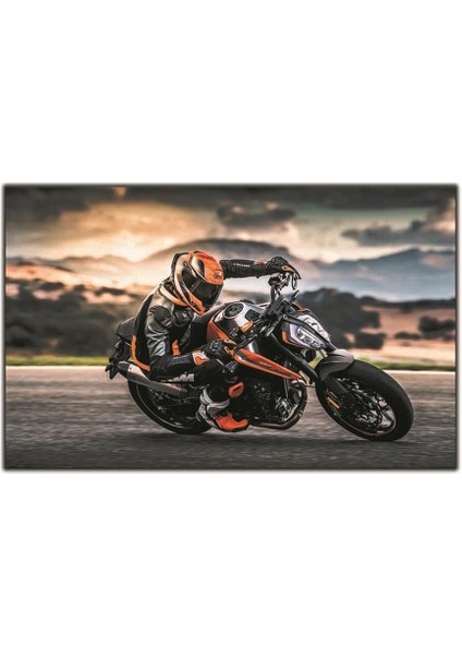 Ktm Duke Motosiklet Kanvas Tablo