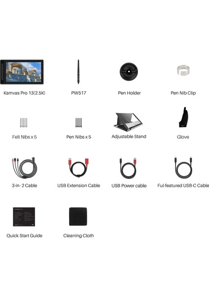 Huıon Kamvas Pro 13 2.5k Qhd Grafik Monitör Çizim Tableti