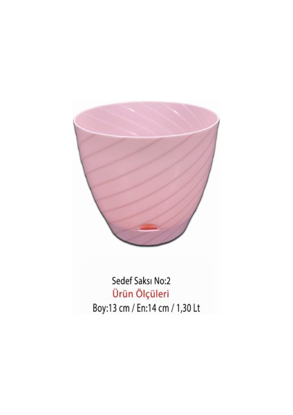 Sedef Çiçek Saksı No:2 (1,30 Lt) modelleri