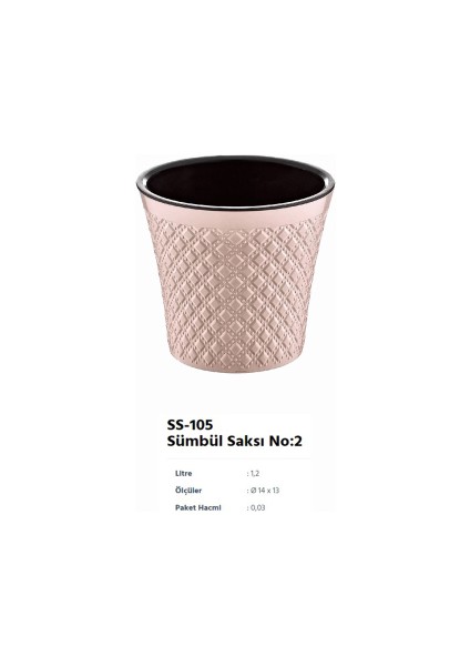 Sümbül Çiçek Saksı No: 2 -- ( 1,2 Lt )