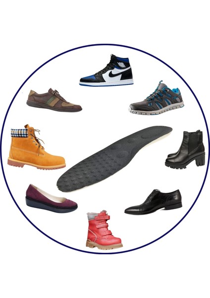 Siyah Eko Anatomik Ayakkabı Tabanlığı, Kumaş Tabanlık, fiyatları