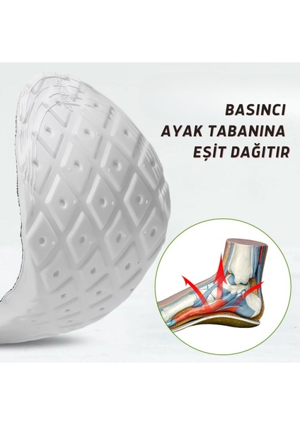 Siyah Eko Anatomik Ayakkabı Tabanlığı, Kumaş Tabanlık,