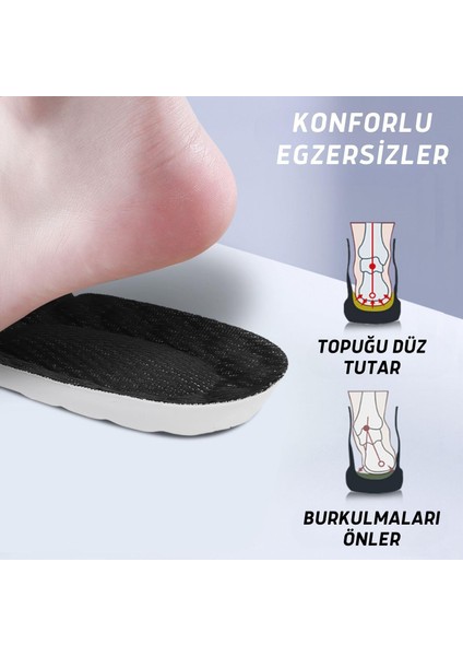 Siyah Eko Anatomik Ayakkabı Tabanlığı, Kumaş Tabanlık,